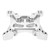 RC Front Shock Absorber Plate Aluminum Alloy Shockproof RC Front Shock Tower for Traxxas SLASH 4X4 Hqtoys727 1/10 RC Cars Silver