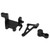 RC Servo Bracket Arm Set Professional Replacement Steering Gear Bracket Arm Set for LOSI Promoto MX 1/4 Electric Motorcycle Black