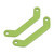 2Pcs Aluminum Alloy Front Rear Bulkhead Tie Bar for Traxxas 1/10 MAXX 2.0 RC Car Parts Green