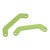 2Pcs Aluminum Alloy Front Rear Bulkhead Tie Bar for Traxxas 1/10 MAXX 2.0 RC Car Parts Green