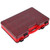 Fly Lure Box Fishing Tackle Storage Box Spoon Hook Bait Tackle Case with Handle Red