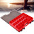 Fly Lure Box Fishing Tackle Storage Box Spoon Hook Bait Tackle Case with Handle Red