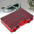 Fly Lure Box Fishing Tackle Storage Box Spoon Hook Bait Tackle Case with Handle Red