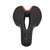 MTB Bicycle Saddle Cushion Bike Saddle Rail Hollow Breathable Soft Cushion with TaillightD911 Black Red