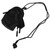 Accessories Storage Bag Coin Purse Portable Accessories Pouch Lanyard Pouch Coin Wallet for Key ID Card Black