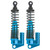 2Pcs RC Metal Shock Absorber Damper for SCX10II D90 90046 90047 90053 1/10 RC CrawlerBlue