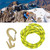 Zinc Alloy Outdoor Camping Climbing Hiking 9 Carabiner Rope Tightener Quick Lock Hanger with Spring HookGolden