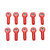 10PCS M3 26mm Aluminum Link Rod End Ball Joint for 1/10 1/8 Universal Remote Control CarRed