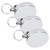 3Pcs set Retractable Keyring High Resilience Metal Wire Keychains AntiTheft Belt Clip