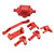 RC Aluminum Alloy Axle Kit Replacement Stable Axle Housing Kit for HBX 1/24 Climbing CarRed