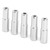 DUUTI 5Pcs Aluminum Alloy Bike Brake Cable Tube Cap for 5mm Cable Brake CablesCaps AccessoriesSilver