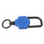 Magnetic Retractable Keychain Stainless Steel Wire Easy Pull Buckle Carabiner Key Chain Blue