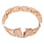 for Samsung Galaxy Watch Band Zinc Alloy Watchband Bling Dressy Bracelet Watch Strap Replacement for Men Women Rose Gold