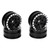 4pcs Metal 8 Round Hole Wheel Hub Rims for Axial SCX24 1/24 Remote Control Climbing CarBlack