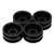 4pcs Metal 8 Round Hole Wheel Hub Rims for Axial SCX24 1/24 Remote Control Climbing CarBlack