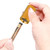Portable 2in1 Billiard Cue Tip Tool Pool Stick Shaper Repair Scuffer Pick(Golden)