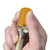 Portable 2in1 Billiard Cue Tip Tool Pool Stick Shaper Repair Scuffer Pick(Golden)