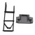 RC Climbing Rear Ladder RC Car Mini Metal Decorative Ladder Kit with Front Beam for Tamiya 1/14 RC Tractor TrucksTitanium Color