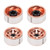 4pcs RC Car Wheel Hub 1.0in Crawler Car General 7mm Hex Driver Silver Outer Triangular 9 Holes Metal Wheel Rims Gold