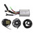 36V/48V 250W Electric Motor Controller Kit 15A Brushless Motor Controller with LCD5 Display Panel 130X Throttle Accelerator 8C Sensor