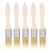 5Pcs Outdoor Camping BBQ Barbecue Grill Basting Oil Brush Wooden Handle Accessory