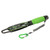 Outdoor Aluminum Alloy Lure Fishing Pliers Fish Controller Tong Set with Non-Slip Handle(BL-040 with weight device green)