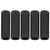 DUUTI 5pcs 4mm Bike Cable End Caps Aluminum Shift Brake Cable Crimps Ferrules for Road BikeBlack