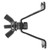 1/10 Simulation Rear Spare Wheel Rack DIY RC Car Accessory Fit for Axial SCX10 D90