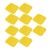 10PCS Soccer Spot Marker PP 23cm Square Flat Soccer Floor Dots for Outdoor Speed Training Yellow