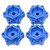 2 Pair RC Aluminum 5mm Widen Wheel Hex Adapter Converter for LOSI LMT 4WD Solid Axle 1/8 Monster TruckBlue