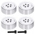4pcs RC Wheel Hub Remote Control Car Crawler CNC Metal Negative Tire for SCX10 TRX4 1/10