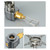 3300W Camping Stove High Efficient Backpacking Stove Camping Split Gas Stove
