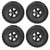 4Pcs RC Car Rubber Tire Rims Terrain Short Course Truck Wheels for HQ727 RC Car Parts
