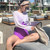 Women One Piece Swimsuit Female Backless Bikini Bodysuit for Swimming Hot Spring Beach Purple L