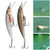 5PCS 8CM Plastic 3D Fish Eye Minnow Lifelike Artificial Hard Bait Fishing Lures Tackle Accessory5 Color 8CM