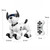 Remote Control Programming Smart Dog Robotic Patrol Dog Programmable Remote Control Dog  Intelligent Patrol Dog Toy with the Function Songs Touch Demonstration Programming Rotating Head
