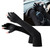 Ice Silk Arm Sleeves Slip Resistance Lengthened UV Protection Arm Cooling Sleeves for Cycling Outdoor Fishing Driving Black