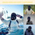 3 Holes Balaclava Knitted Face Cover Autumn Winter Breathable Warm Ski Face Cover for Men Women Outdoor Cycling Skiing Running