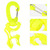 1Pc Outdoor Scuba Diving Double BCD Low Pressure Hose Clip Holder with Snap Hook Buckle(Green)