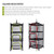Camping Dry Net 4-Layer Foldable Drying Rack with Carry Bag Multifunctional Mesh Storage Basket for Outdoors Camping Picnic