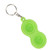 Stress Relief Keychain Push Bubble Key Ring Hand Sensory Puzzle Toy Silicone for Students Adults ChildrenGreen