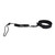 Stand Up Paddle Board Coiled Spring Leg Foot Rope Surfing Leash for Surfboard (black)