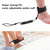 Stand Up Paddle Board Coiled Spring Leg Foot Rope Surfing Leash for Surfboard (black)