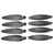 8Pcs Drone Propellers LowNoise Props Blades Replacement Accessories for FIMI X8 MINI(White Edge )