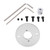 Remote Control Car Upgrade Motor Holder Aluminum Alloy Portable Motor Base Mount Parts for MN86K 1/12 RC Cars Silver