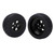 4Pcs RC Car Rubber Tires Wheel Rim Set RC Car Rubber Tires for 1/10 Short Course TruckBlack