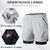 2-In-1 Men Running Shorts with Zipper Pockets Quick Dry Exercise Shorts for Training Gym Workout