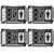 4Pcs/Set B Model Lightweight Stainless Steel Fishhook Card Outdoor Multi Tool CardBlack