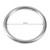 304 Stainless Steel Welded O Ring (05045 Line Dia. 5mm * Inner Dia. 45mm) Diving Pet Accessory