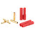 1Pair 4mm Banana Plug Head Gold Plated Banana Connector Adapter with Sleeve for ESC Battery